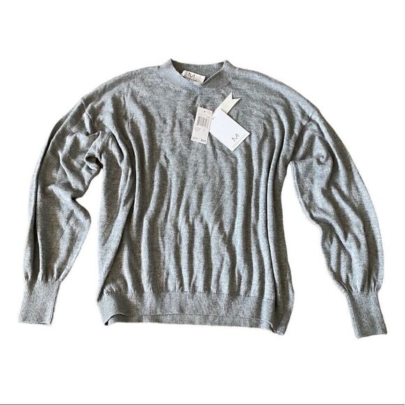 Magaschoni | Gray Viscose Blend Pullover Sweater | S NWT - Picture 1 of 3